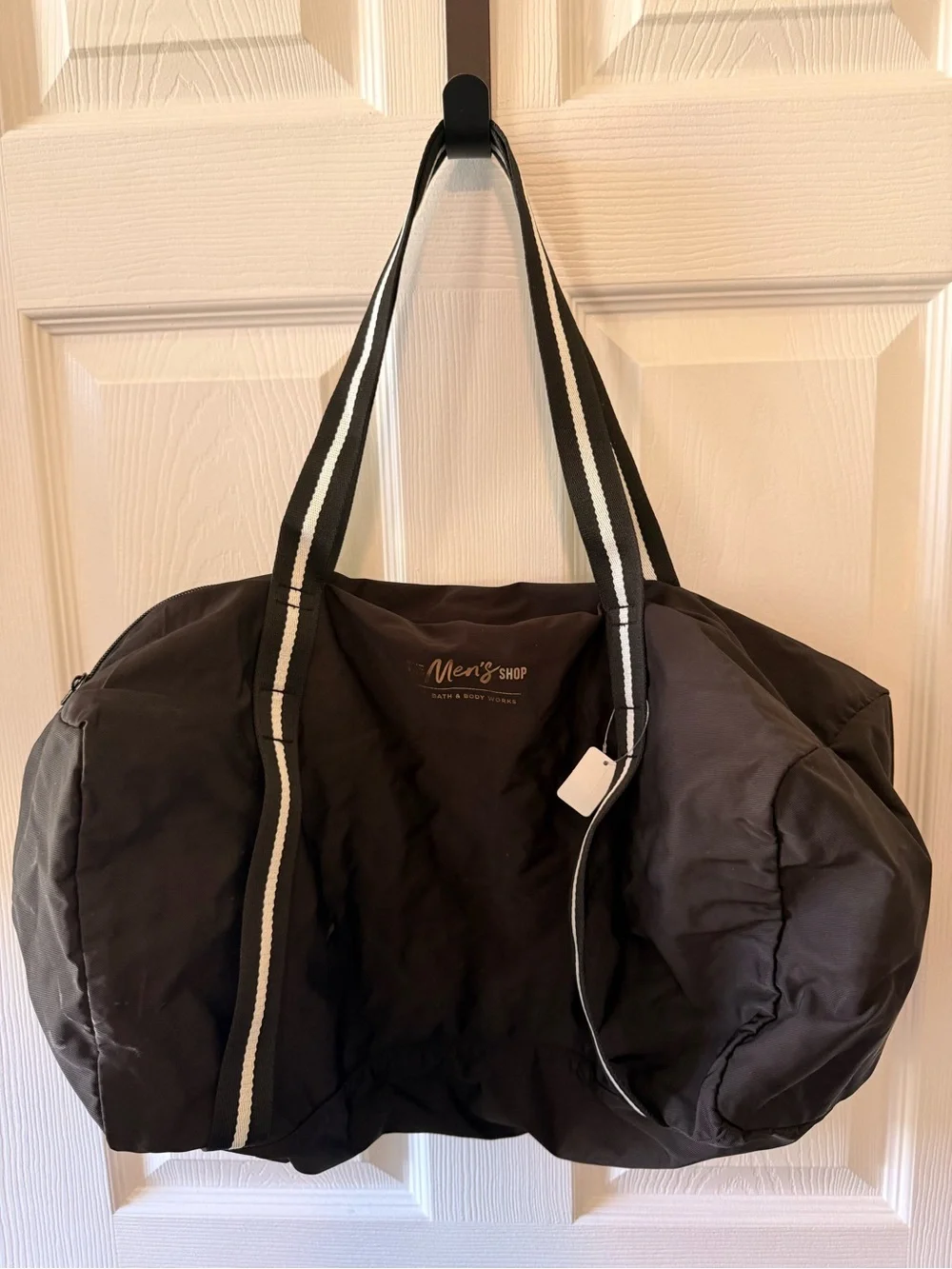 New Bath & Body Works Men’s Noir Black Duffel Bag 17” Travel Gym Bag